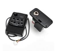Pickup per chitarra acustica, sistema EQ preamplificatore, pickup piezo, equalizzatore a 3 bande, sintonizzatore e controllo di fase per un suono naturale chiaro