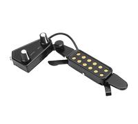 Pickup per Chitarra Acustica, Trasduttore Elettrico per Chitarra Acustica con Controllo del Volume per Professionisti per Chitarre Acustiche Folk (Nero)
