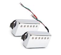 Pickup Per Chitarra Alnico 5 Humbucker 4 Bobina Per Cavo A Bobina Splitting Alnico V Pickup Per For LP Chitarra Elettrica Pickups Set per Chitarra Elettrica (Color : Set)