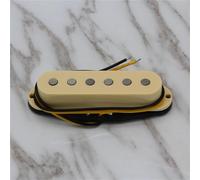 Pickup per chitarra Alnico 5 Single Coil 1pz Pickup-Set Chitarra Elettrica(Light yellow bridge)