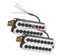 pickup per chitarra Chitarra Elettrica A 8 Corde Humbucker Pickup Pole Piece Bobina Regolabile Che Divide Quattro Condotte Con Cavo Schermato (Color : Neck and Bridge)