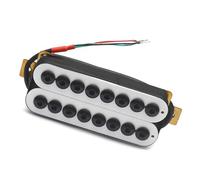 pickup per chitarra Chitarra Elettrica A 8 Corde Humbucker Pickup Pole Piece Bobina Regolabile Che Divide Quattro Condotte Con Cavo Schermato (Color : Neck Pickup)