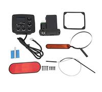 Pickup per Chitarra con Preamp Equalizzatore 4 Bande, Miniatura Nera, Accessorio Strumento - Controllo Bilanciamento Segnale, Regolazione Input Gain per Tono