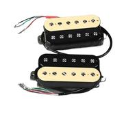 Pickup Per Chitarra Elettrica 2 Pezzi Di Pickup Humbucker Per Chitarra Elettrica In Ceramica Pickup Al Manico E Al Ponte Parti Per Chitarra A 4 Fili(Yellow)