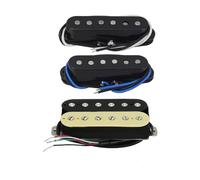 pickup per chitarra elettrica 3 Pezzi Alnico 5 Pickup Single Coil Chitarra Elettrica Humbucker Pickup Set 52/52/52mm Per Chitarra SSH 5k + 6k + 8k Zebra (Color : 2)