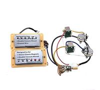 Pickup per chitarra elettrica 4C Pickup humbucker con cablaggio per la chitarra Epiphone/Gibson Pickups Set per Chitarra Elettrica(Chrome Yellow ring)