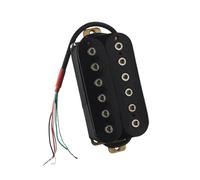 Pickup Per Chitarra Elettrica A 6 Corde Con Doppie Bobine E Accessorio Per Principianti Con Vite Esagonale Regolabile Pickup Elettrico A Doppia Bobina(Bk silver N)