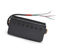 Pickup Per Chitarra Elettrica A 7 Corde Con Copertura In Ottone Humbucker Scanalato 8.5K/14K Per Chitarra Elettrica pickup per chitarra elettrica (Color : Neck Black)
