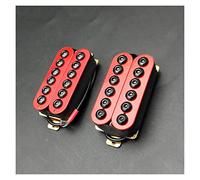 Pickup Per Chitarra Elettrica A Doppia Bobina In Metallo Regolabile Rosso Pickup Al Manico/Ponte Humbucker Accessori di Ricambio per Chitarra (Color : 1 set)