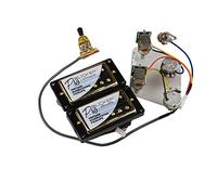 Pickup per chitarra elettrica Alnico 5 Pickup Humbucker Probicker Push/Pull Cablaggio per For Gibson Pickups Set per Chitarra Elettrica(Golden BK)