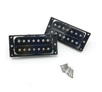 Pickup Per Chitarra Elettrica Chitarra Elettrica A 7 Corde Pickup A Doppia Bobina Telaio Nero Set Di Pickup Al Manico E Al Ponte A 4 Fili A Sette Corde(Black)