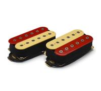 Pickup Per Chitarra Elettrica Chitarra Elettrica Doppia Bobina Pickup A Due Pezzi Doppio Pickup Nero Vite Esagonale Giallo Nero Senza Cornice(Set B)