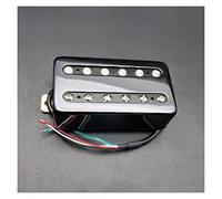 Pickup Per Chitarra Elettrica Con Coperchio In Ottone Pickup Per Spaccatura Bobina A Doppia Bobina Humbucker Per Gli Amanti Della Chitarra Pickups Set per Chitarra Elettrica (Color : BK_Bridge)