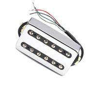 Pickup Per Chitarra Elettrica Con Copertura In Ottone Pickup Con Splitting A Bobina Humbucker Pickup A Doppia Bobina Uscita N7.5K / B15K pickup per chitarra elettrica (Color : Silver Bridge Pickup)