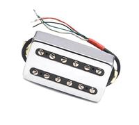 Pickup Per Chitarra Elettrica Con Copertura In Ottone Pickup Con Splitting A Bobina Humbucker Pickup A Doppia Bobina Uscita N7.5K / B15K pickup per chitarra elettrica (Color : Silver Neck Pickup)