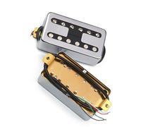 Pickup Per Chitarra Elettrica Con Copertura In Ottone Stile H Pickup Con Splitting A Bobina Humbucker Pickup A Doppia Bobina Uscita N7.5K / B15K pickup per chitarra elettrica (Color : Silver N and B