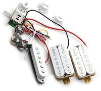Pickup per chitarra elettrica con kit di cablaggio precablato Pickup convertitore a 5 vie per parti di chitarra elettrica Fender ST (Hsh Wh)