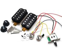 Pickup per chitarra elettrica con kit di cablaggio precablato pickup convertitore a 5 vie per parti di chitarra elettrica Fender ST (Hh Bk)