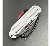 Pickup Per Chitarra Elettrica Mini Humbucker Dual Rail 9K Humbucker Twin Blade Pickup Per Chitarra Elettrica FD ST Sostituzione Multicolore(Silver)