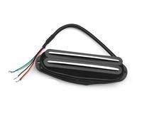 Pickup Per Chitarra Elettrica Multi Colour Alnico 5 Twin Blade Humbucker Mini Double Coil Pickup 9K Per ST Single Size Pickup Parti Per Chitarra Elettrica(Black 3)