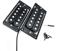 Pickup Per Chitarra Elettrica Nera Pickup Doppio Doppio Bobina 50mm 52mm Addominali Piastra Inferiore In Ottone Della Copertura Del Telaio Pickup chitarra elettrica