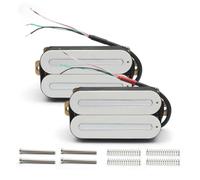 Pickup Per Chitarra Elettrica Pickup Con Divisione Della Bobina Nera | Pickup a doppia bobina per chitarra elettrica Humbucker in ceramica a doppia guida super potente(White N and B)