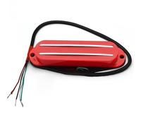 Pickup Per Chitarra Elettrica Pickup Humbucker Twin Blade Multicolore Mini Humbucker Dual Rail 9K Per Chitarra Elettrica FD ST(Red)