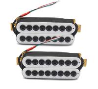 Pickup Per Chitarra Elettrica Pickup Per Chitarra Elettrica A Doppia Bobina E Doppio Blocco Pickup Per Chitarra Elettrica A Ombrello A 8 Corde Pickup Senza Cornice Nero(B+N B)