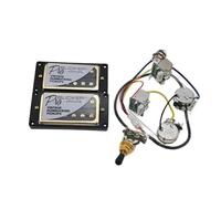 Pickup Per Chitarra Elettrica Pickup Per Chitarra Elettrica Humbucker Per LP Standard Classic Alnico Pickup Per Chitarra 4C Con Cablaggio(Black)