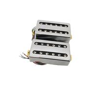 Pickup Per Chitarra Elettrica Pickup Per Chitarra Elettrica Pickup Humbucker Nero 4C Ricambi Per Chitarra Professionale(Silver)