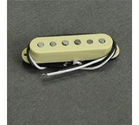 Pickup per chitarra elettrica Pickup single coil per chitarra Espansioni polari sfalsate da 52 mm Pickup-Set Chitarra Elettrica(Neck Cream)