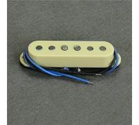 Pickup per chitarra elettrica Pickup single coil per chitarra Espansioni polari sfalsate da 52 mm Pickup-Set Chitarra Elettrica(Middle Cream)
