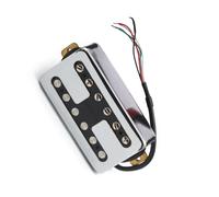 Pickup Per Chitarra Elettrica Professionale Con Cappuccio In Ottone Tipo H Uscita Singola/humbucker N7.5K B15K Pickup Elettrico A Doppia Bobina(Chrome Bridge)