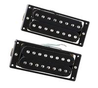 Pickup per chitarra elettrica Set A 2 Pezzi Di Pickup Per Chitarra Elettrica A 8 Corde Pickup Dual-Coil Ponte Pickup Set Nero Pickup chitarra elettrica