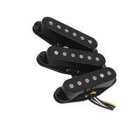 Pickup per chitarra elettrica ST vintage Confezione da 3 pickup flat top Alnico 5 Single Coil neri Pickup Strumento Chitarra