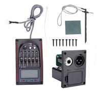 Pickup per chitarra, EQ LC-5 Equalizer Tuner Pickup piezo LCD Preamplificatore per chitarra acustica a 5 bande per chitarre acustiche