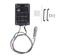 Pickup per Chitarra Equalizzatore Preamplificatore Integrato, Controllo Volume Display LED Equalizzatore Preamplificatore per Chitarra Equalizzatore, Alta sensibilità