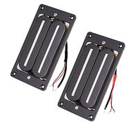 Pickup per chitarra Humbucker a doppia bobina cablato Dual Rail per chitarra elettrica nera Pickup chitarra elettrica