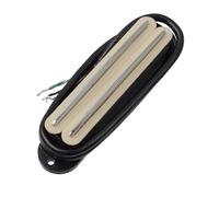 pickup per chitarra Humbucker A Doppia Rotaia Pickup Humbucker A Doppia Bobina Risposta Sensibile E Pickup Singolo Dal Tono Chiaro Per Chitarra Elettrica (Color : Off white with Silver)