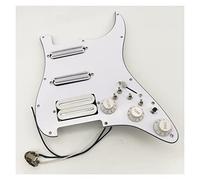 Pickup Per Chitarra Humbucker Bianco Multifunzione A Doppio Condensatore SSH Set Di Cavi Per For ST Chitarra Elettrica Battipenna precablati Set