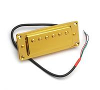 pickup per chitarra Mini pickup Humbucker per chitarra elettrica a 6 fori 68X29MM per manico e ponte della chitarra sono universali (Color : 1Set)