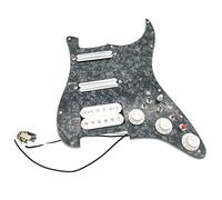 Pickup Per Chitarra Multifunzione Pickguard SSH White Dual Track Pickup Cablaggio Assemblaggio Adatto Per For ST Chitarra Battipenna precablati Set