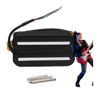 Pickup per chitarra, pickup al collo della chitarra, pickup acustico, set di pickup overwound in stile aperto, suono ad ampia frequenza amplifica il trasduttore di basso, musicali per