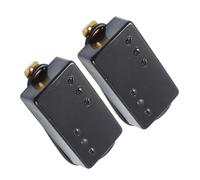 pickup per chitarra Pickup Humbucker Per Chitarra Elettrica A Due Fori A Due Linee Per Accessori Per Chitarra Neri (Color : Black Neck Bridge)