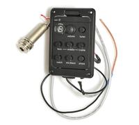 Pickup Per Chitarra Pickup Per Chitarra Acustica A 4 Bande Preamplificatore Sintonizzatore EQ Battito Piezoelettrico Del Microfono