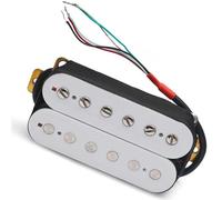 pickup per chitarra Pickup Per Chitarra Elettrica Pickup Con Splitting A Bobina Humbucker Pickup A Doppia Bobina 4 Cavo Di Condotta N-7.5K/B-15K Uscita Bianca (Color : Neck Pickup)