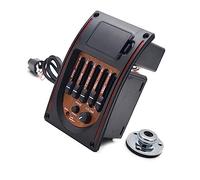 Pickup per Chitarra Preamplificatore per Chitarra Acustica EQ A 5 Bande Equalizzatore Pickup Sintonizzatore Piezo Pickup per Chitarra Folk Classica (Color : 02)