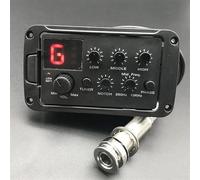 Pickup Per Chitarra Preamplificatore Per Chitarra Acustica Pickup Piezoelettrico Equalizzatore A 3 Bande Sintonizzatore LCD Con Riverbero/delay/coro/parte Di Chitarra Ampia(Bk 1)