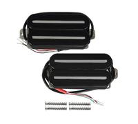 Pickup Per Chitarra Set Pickup Al Manico/ponte Dual Track Ceramic Bk O White(Black)