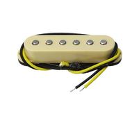 Pickup per chitarra single coil Alnico 5 a polo piatto vintage Pickup-Set Chitarra Elettrica(Yellow Bridge)